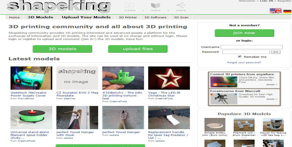 45 Websites For 3d Printable Models Makerspaces Com