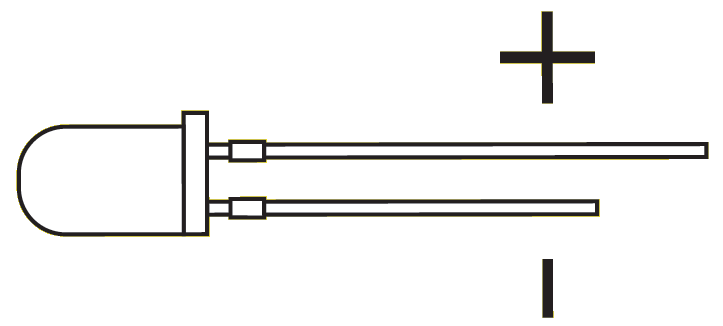LED polarity paper circuit