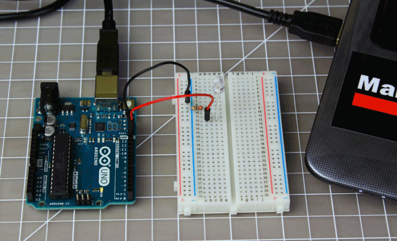 simple arduino project led blink GIF