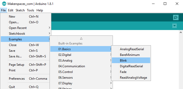 simple arduino projects for beginners example arduino blink sketch