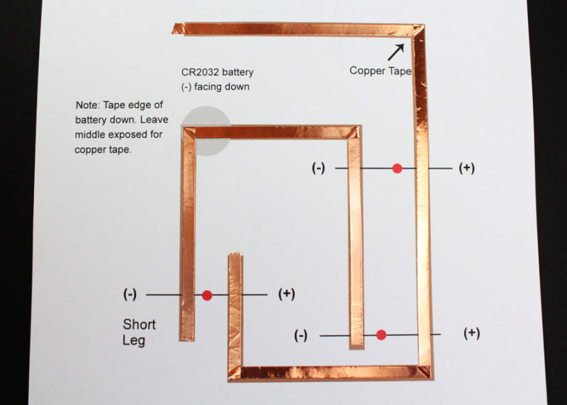 mothers day paper circuit card stem project