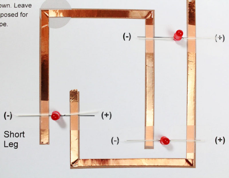 mothers day paper circuit card stem project