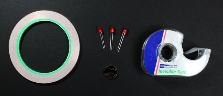 fathers day card paper circuits