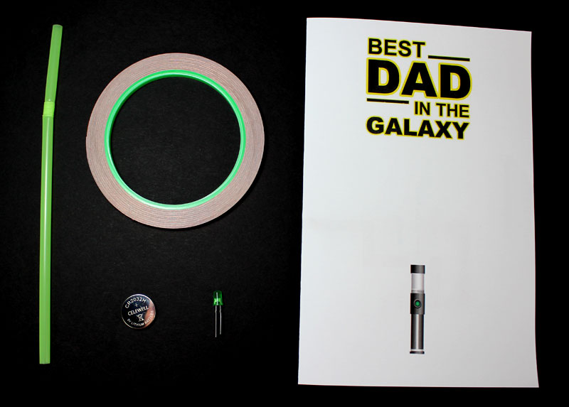 fathers day paper circuit materials