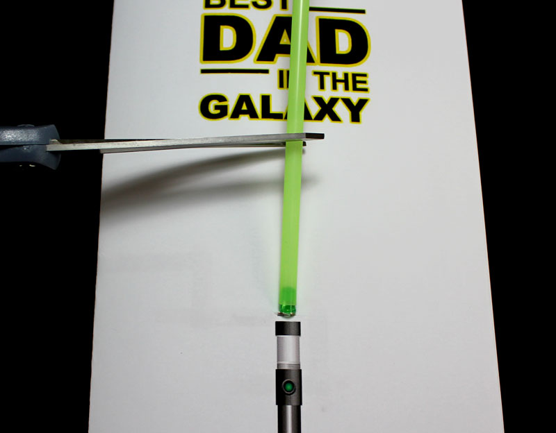 light saber fathers day straw