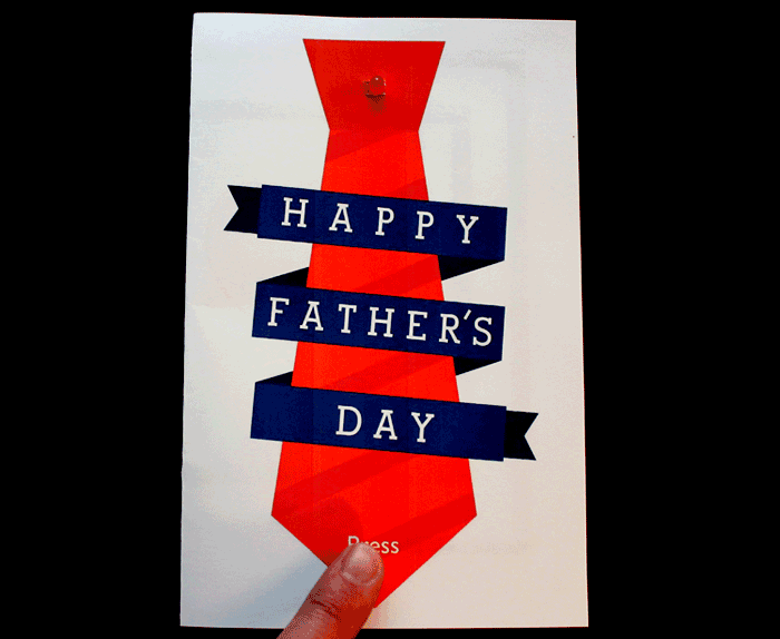 fathers day light up card animated