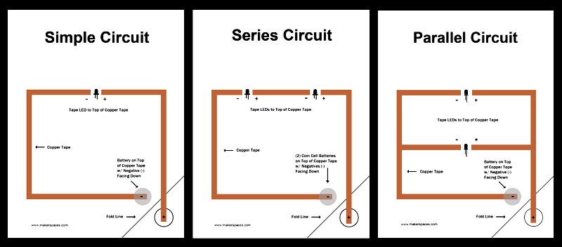 simple series and parallel paper circuits
